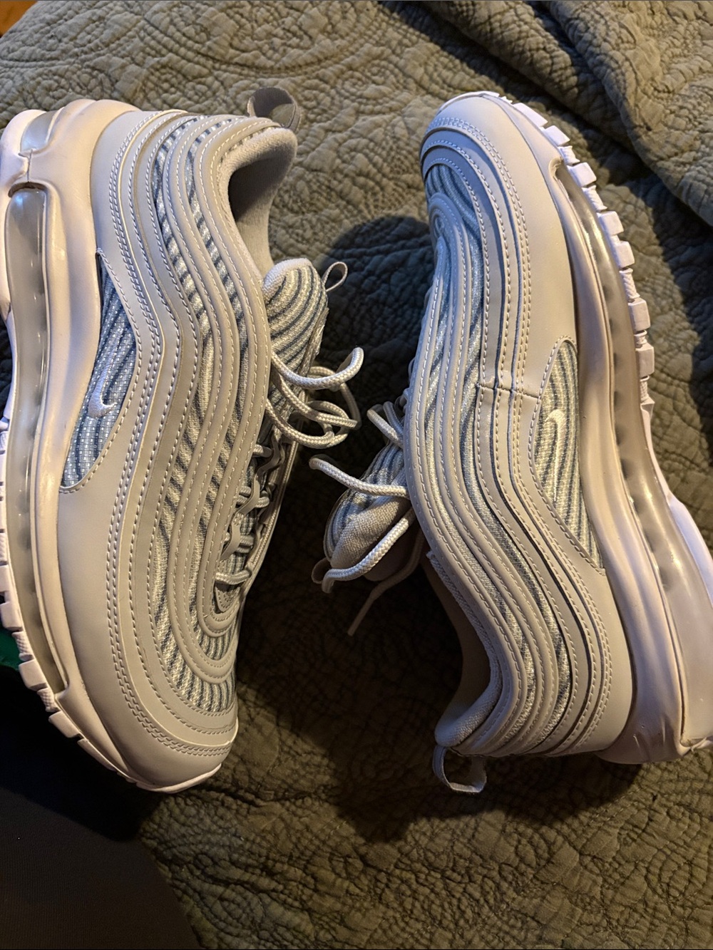 Nike Air Max 97 By You Reflective Silver Gray Women’s 9.5  EUC CUSTOM COLOR